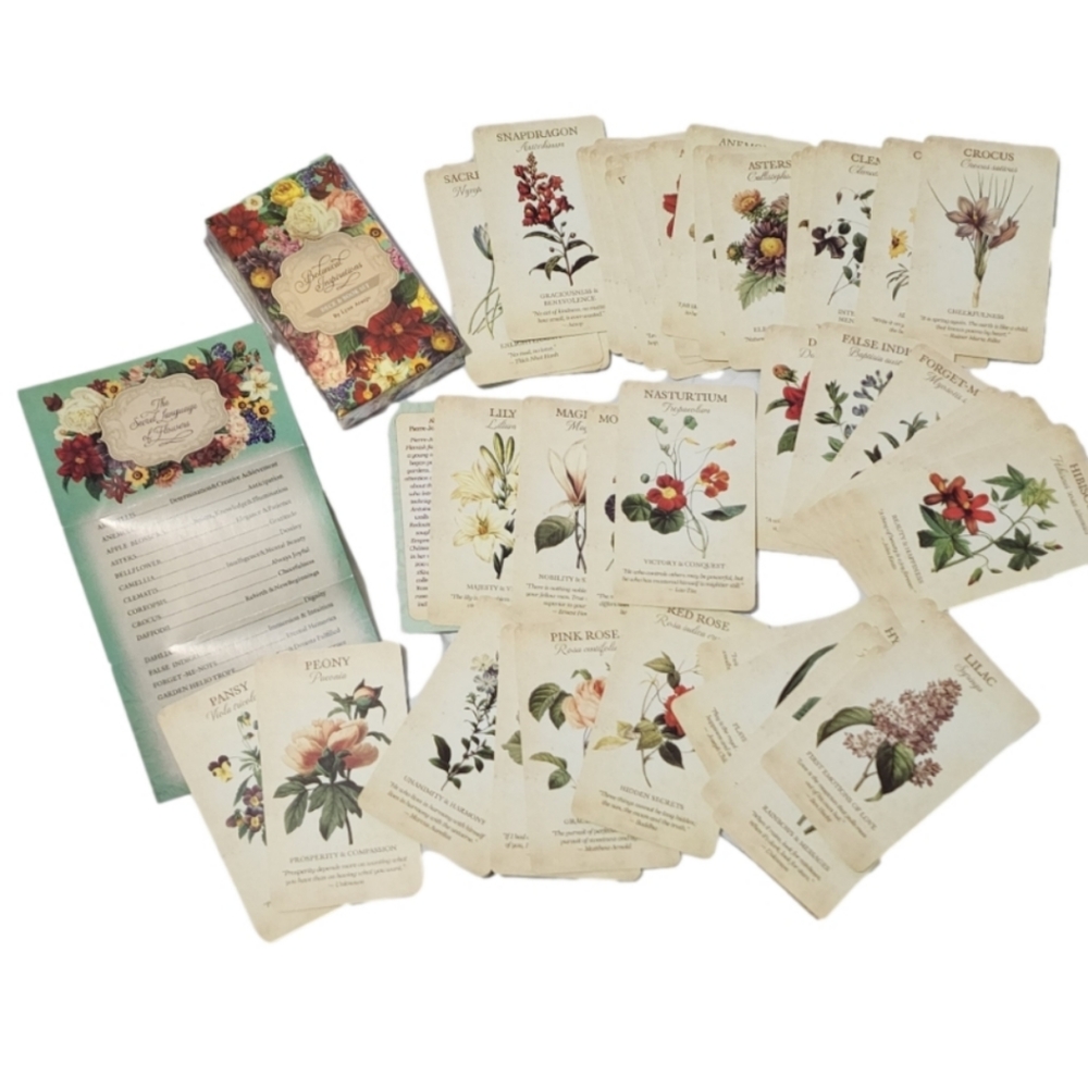 Oracle deck card botanical inspiration spiritual journey card reading